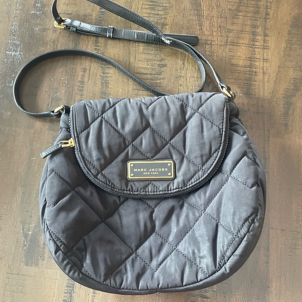 Marc Jacobs Black Quilted Crossbody Bag